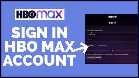 hbo max sign in account online account